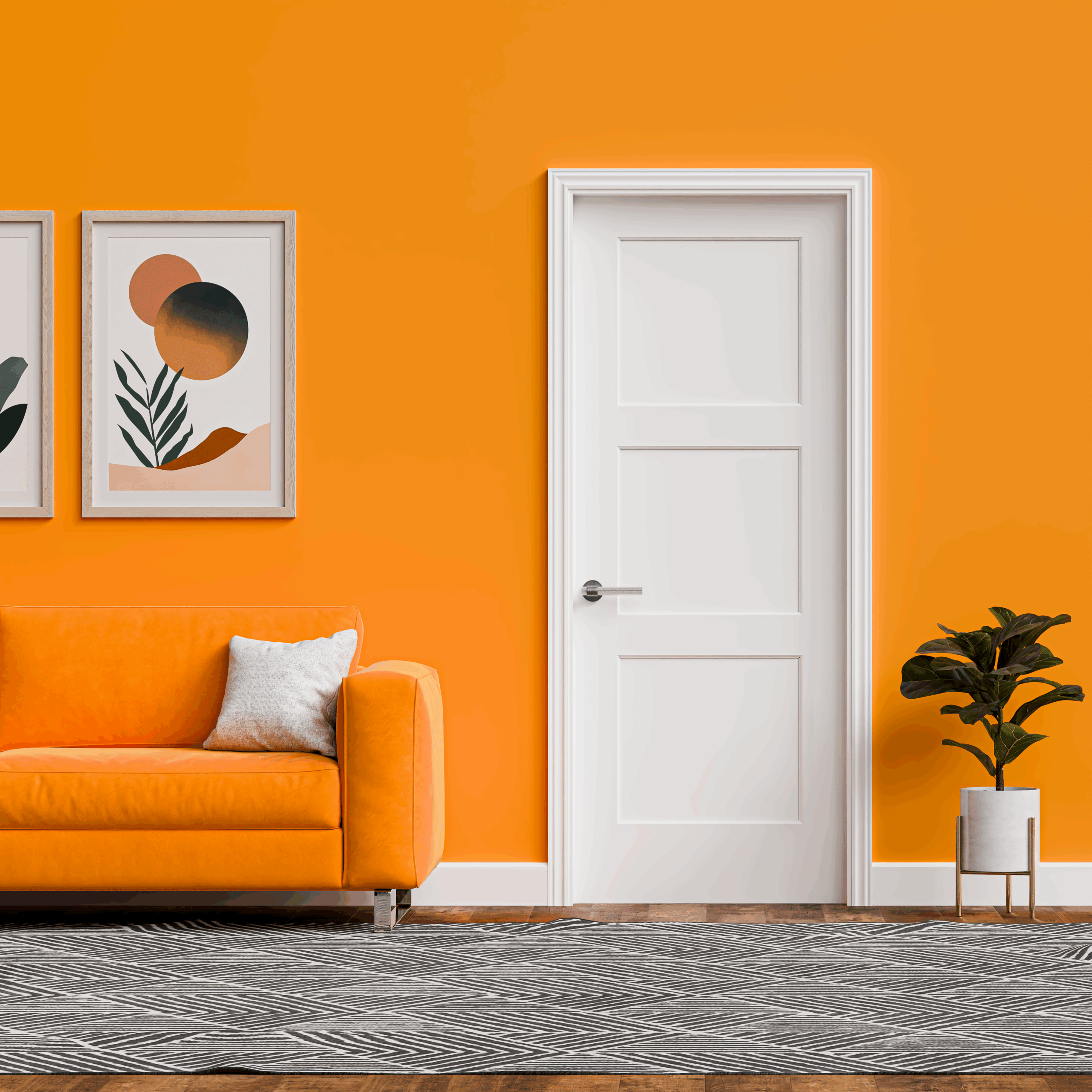 Comparison chart: double panel vs triple panel closet door configurations