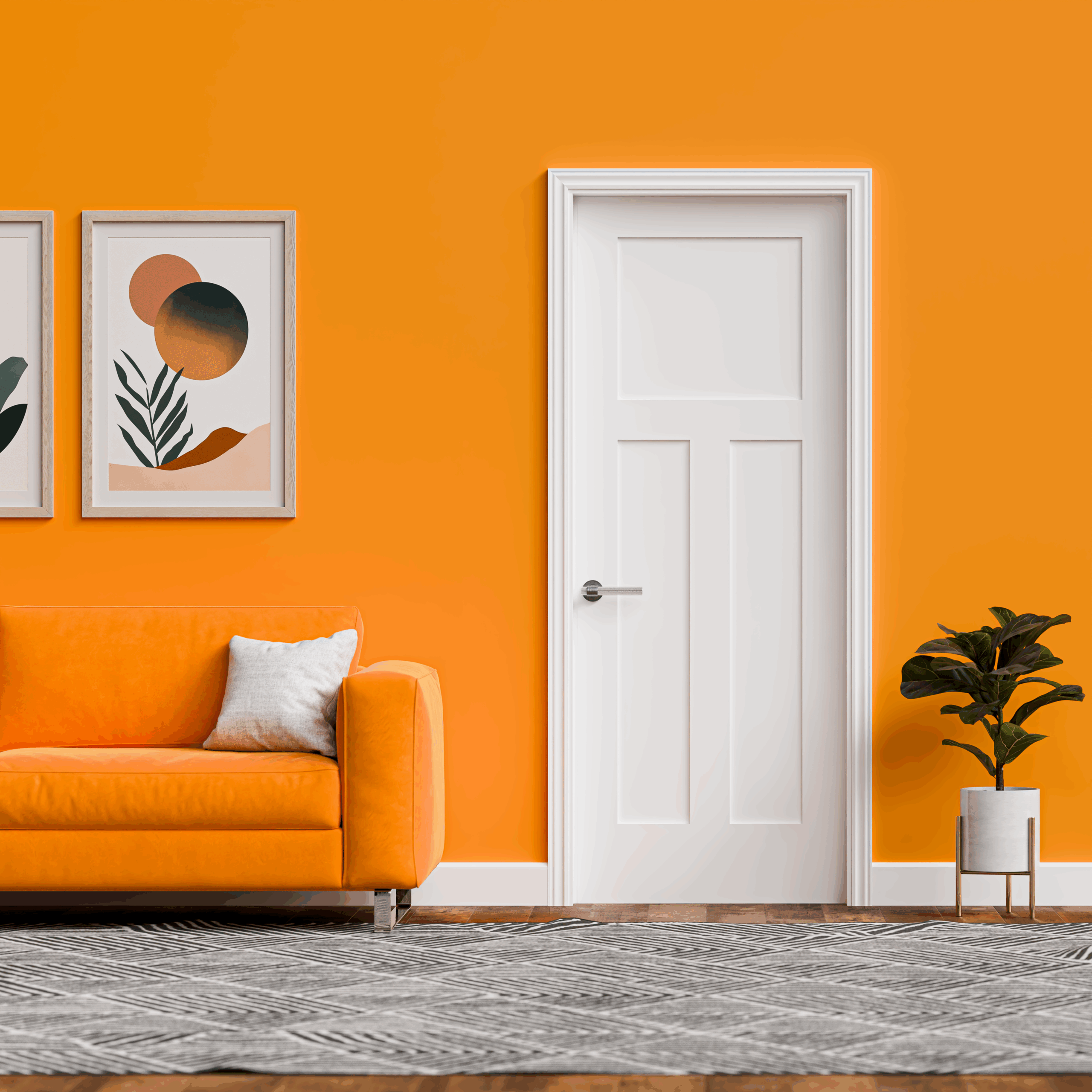 Comparison chart: double panel vs triple panel closet door configurations