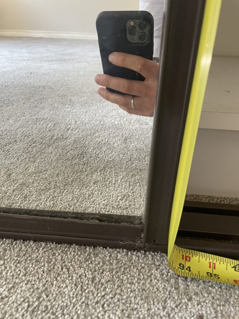 Customer closet door installation by The Door Replacement Company - Orange County project
