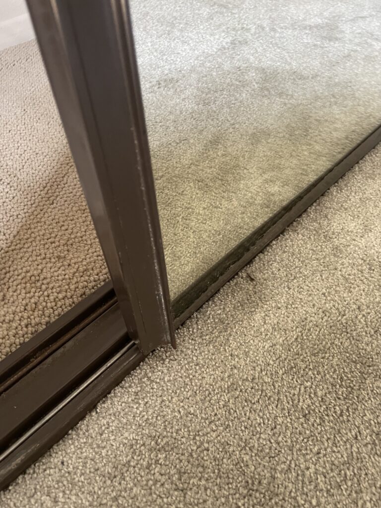 Customer closet door installation by The Door Replacement Company - Orange County project
