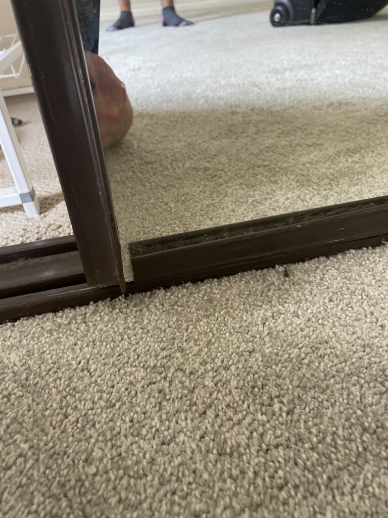 Customer closet door installation by The Door Replacement Company - Orange County project