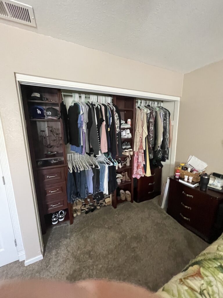 Customer closet door installation by The Door Replacement Company - Orange County project