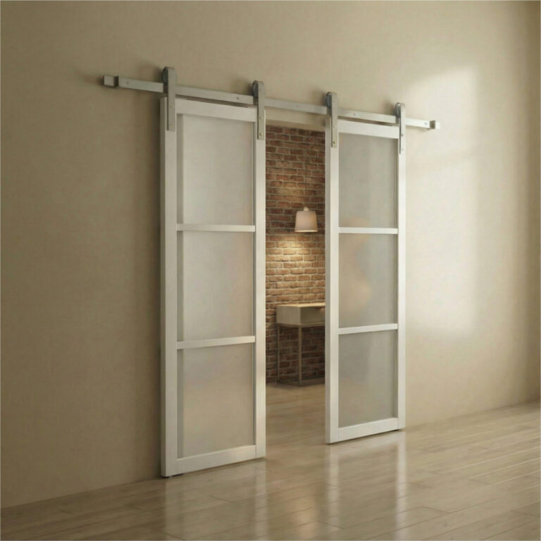 McCoy Doors M-4000 Liberty white frame closet door | The Door Replacement Company
