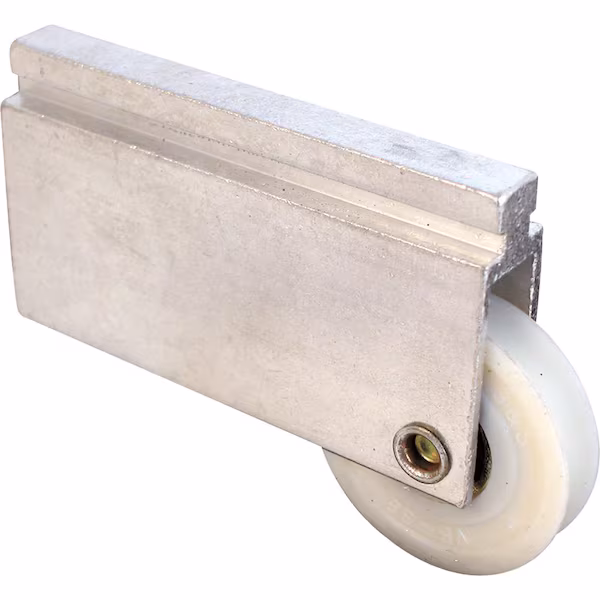 Sliding closet door hardware components and track system