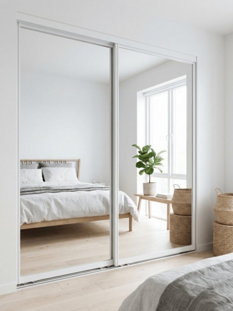 McCoy M-1000 Monument wardrobe door in bedroom