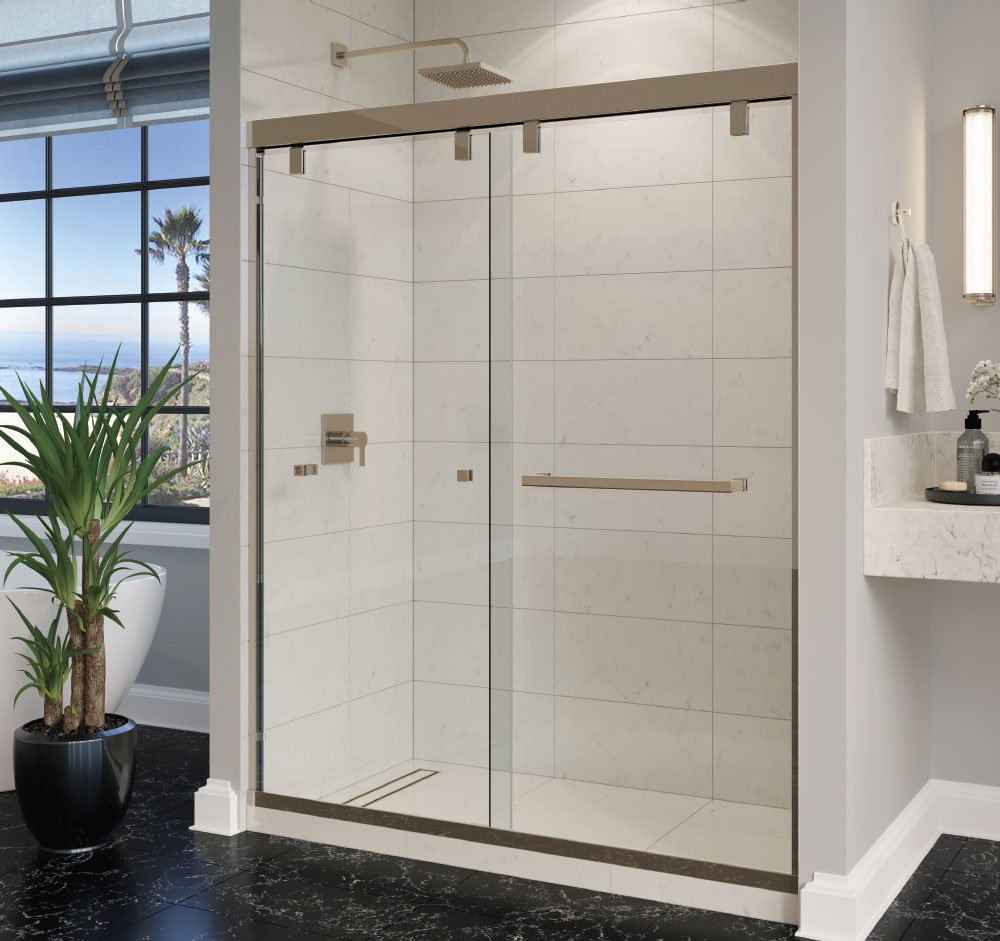 Zephyr bypass system — the slim header profile disappears against the ceiling