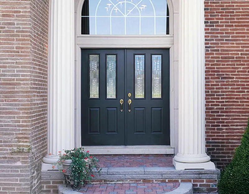Steel Double Door Entrance