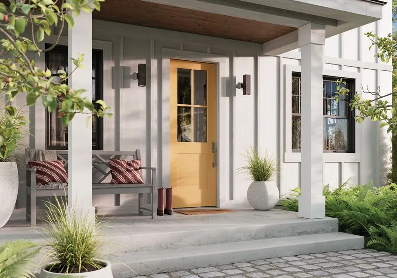Fiberglass Door Yellow