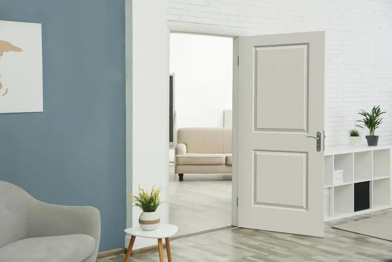 Molded Door Between Rooms