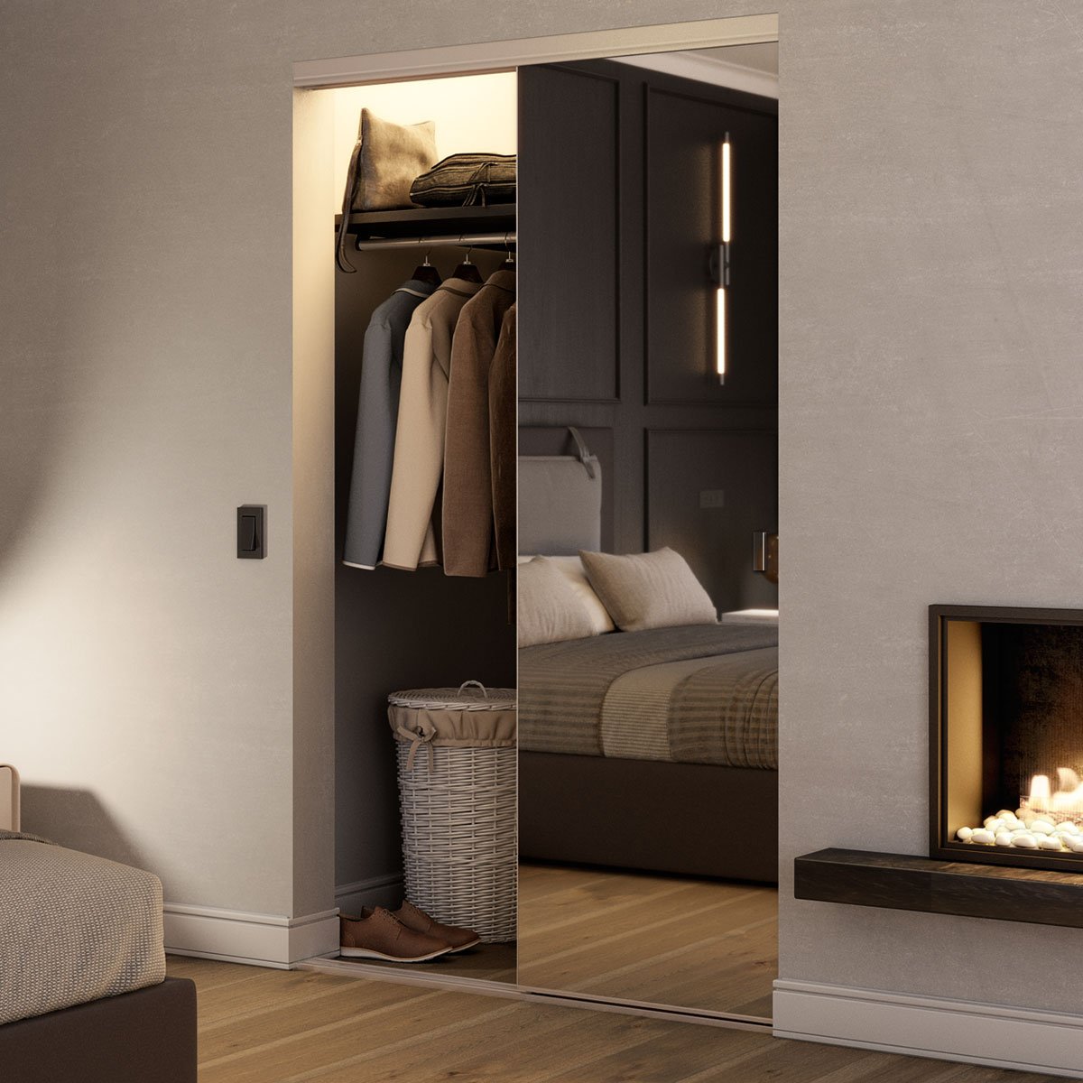 Closet door project by The Door Replacement Company, serving Costa Mesa, CA