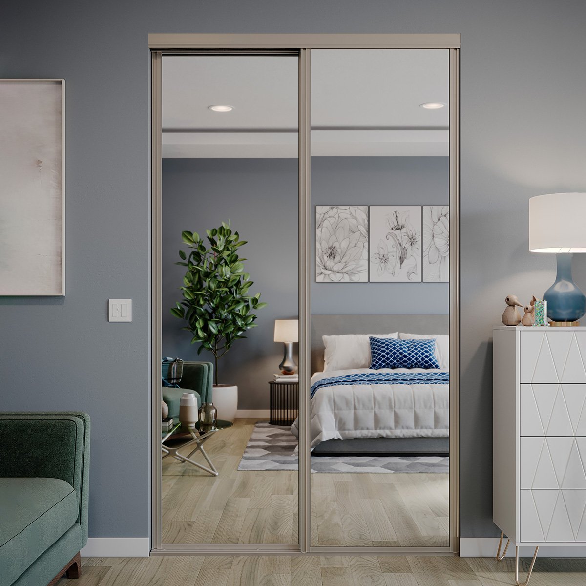 Closet door project by The Door Replacement Company, serving Anaheim, CA