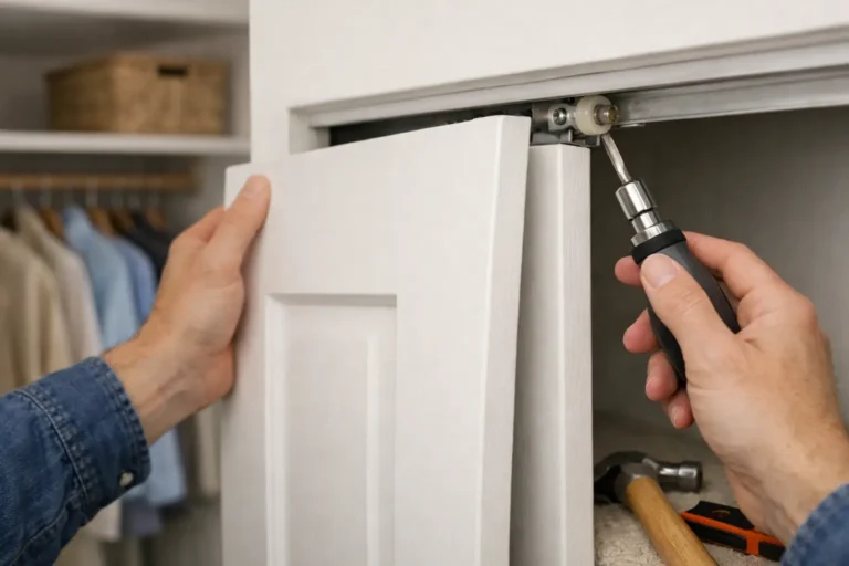 How to Fix a Sagging or Sticking Closet Door (Sliding & Bifold)