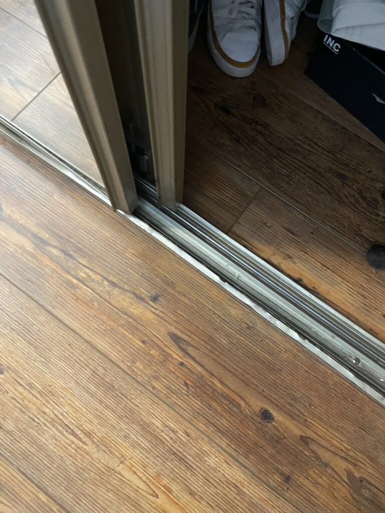 Closet door track repair in Placentia, CA by The Door Replacement Company