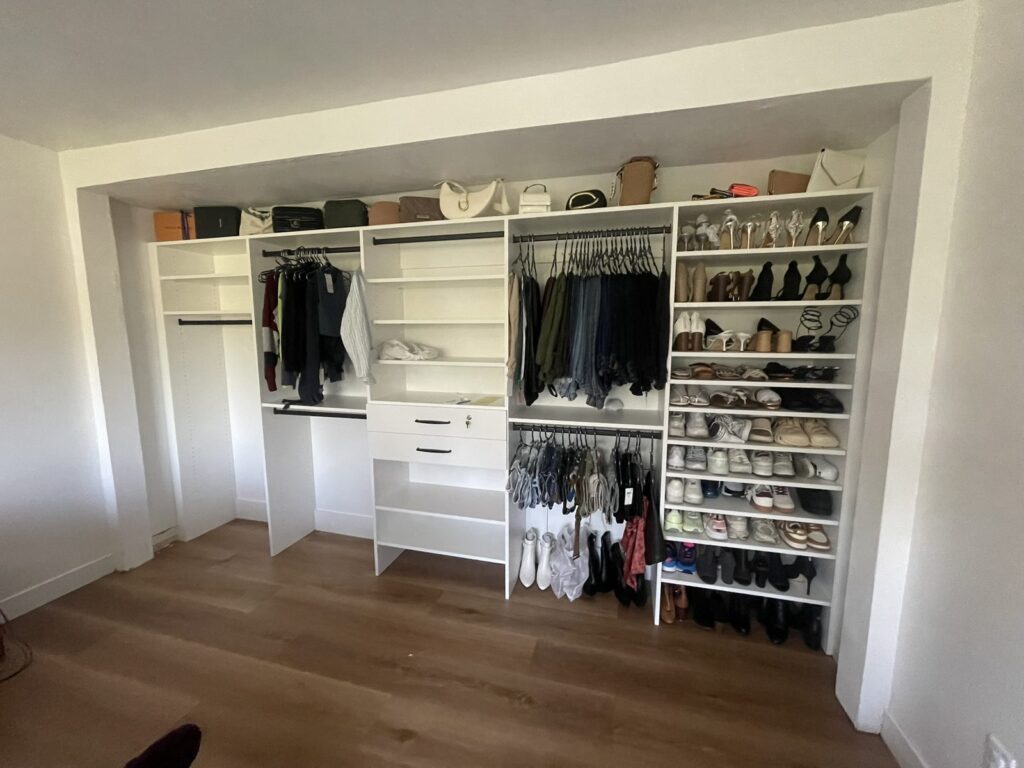 Custom closet installation in Placentia, CA by The Door Replacement Company