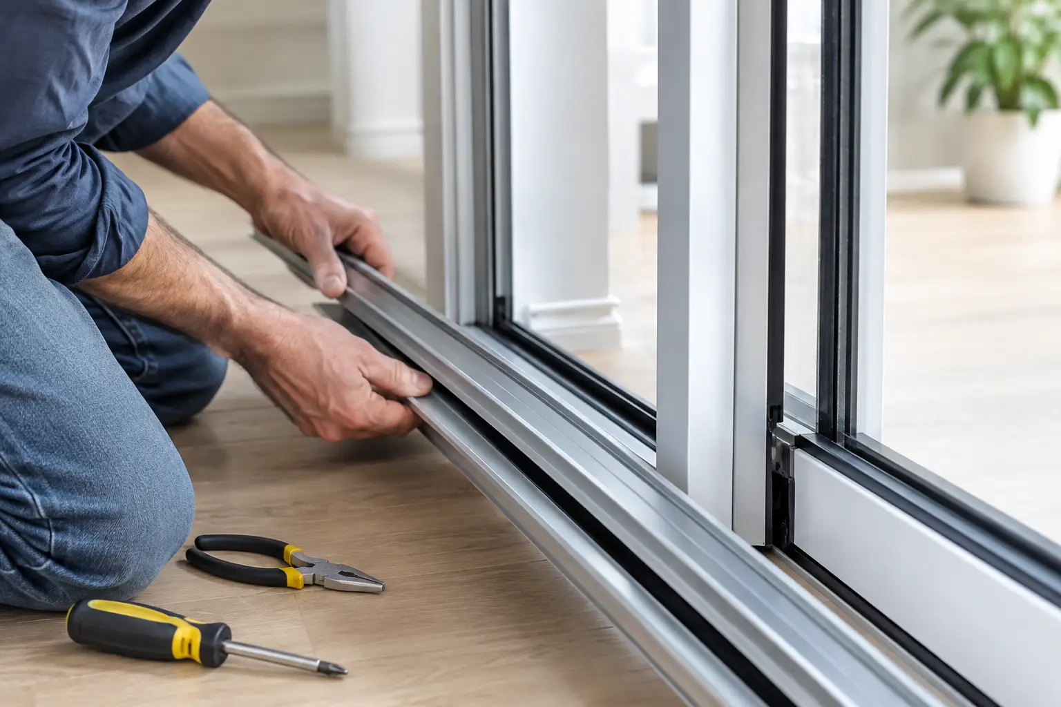 How to Replace a Damaged Closet Door Track