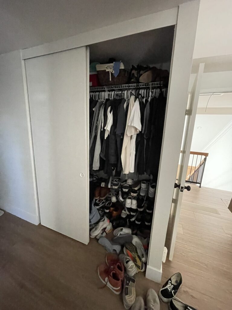 White sliding closet doors in San Juan Capistrano, CA by The Door Replacement Company